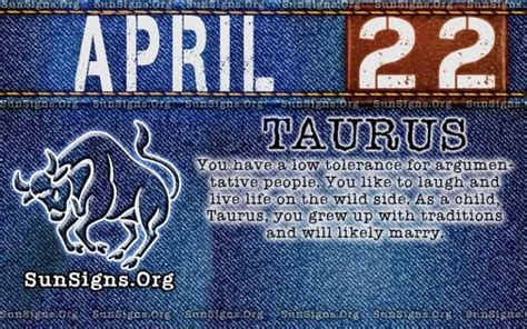 zodiac sign for april 22